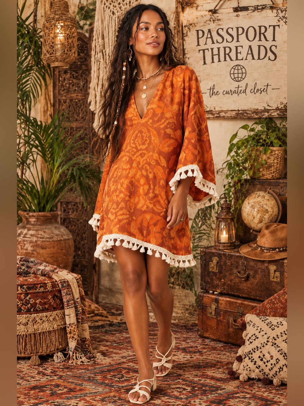 Spell Pomelia Terry Throw Over Dress NWT Size S